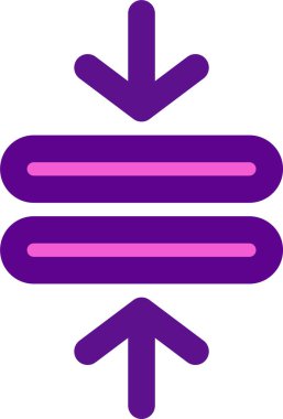 Beyaz arkaplanda sıkıştırma simgesi ve vektör illüstrasyonuName 