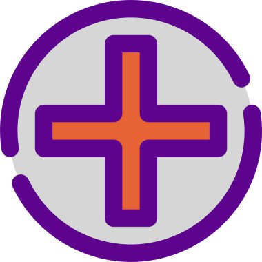 çapraz simge, vektör illüstrasyonu beyaz arkaplanda izole edildi 