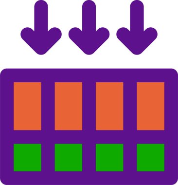 Beyaz arkaplanda izole edilmiş simge ve vektör illüstrasyonunu azalt 