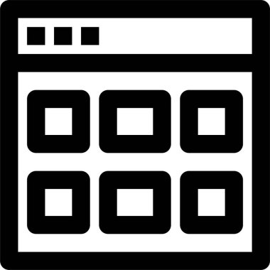 kullanıcı arayüzü simgesi, vektör illüstrasyonu beyaz arkaplanda izole edildi 