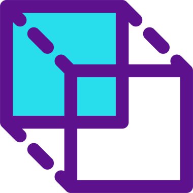 Simgeyi kopyala, vektör illüstrasyonu beyaz arkaplanda izole edildi 