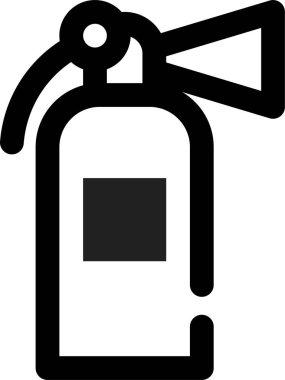 Söndürme simgesi, vektör çizimi beyaz arkaplanda izole edildi 