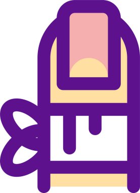 parmak simgesi, vektör illüstrasyonu beyaz arkaplanda izole edildi 