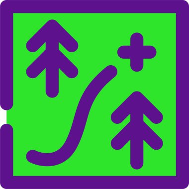 Orman sporu simgesi, vektör çizimi beyaz arkaplanda izole edildi 