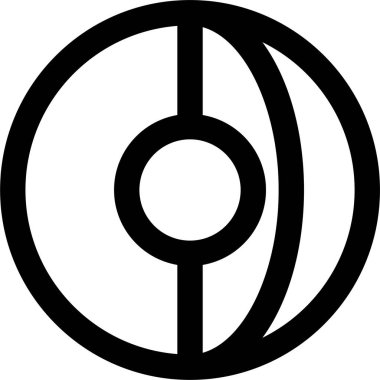 beyaz arkaplanda izole edilmiş dünya simgesi ve vektör illüstrasyonu 