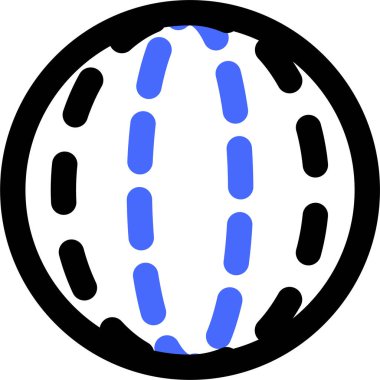 beyaz arkaplanda izole edilmiş dünya simgesi ve vektör illüstrasyonu 