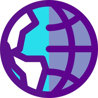 beyaz arkaplanda izole edilmiş dünya destek simgesi ve vektör illüstrasyonu