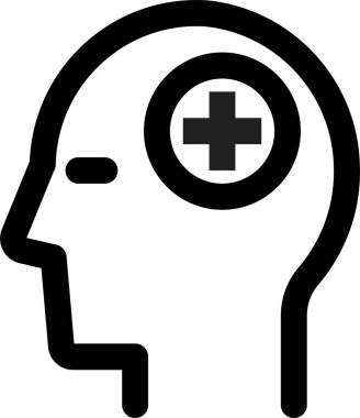 baş simge, vektör illüstrasyonu beyaz arkaplanda izole edildi 