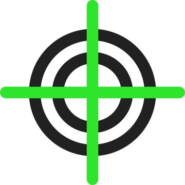 Beyaz arkaplanda izole edilmiş av simgesi ve vektör illüstrasyonu 