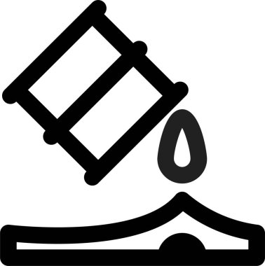 Sıvı simgesi ve vektör illüstrasyonu beyaz arkaplanda izole edildi 