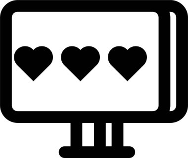 aşk oranı sınıflandırma simgesi, vektör illüstrasyonu beyaz arkaplanda izole