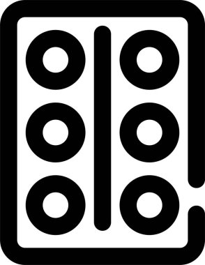 ilaç simgesi ve vektör illüstrasyonu beyaz arkaplanda izole edildi