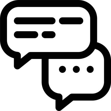 ileti sohbet desteği simgesi, vektör illüstrasyonu beyaz arkaplanda izole edildi