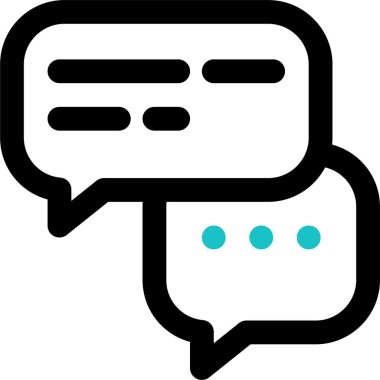 ileti sohbet desteği simgesi, vektör illüstrasyonu beyaz arkaplanda izole edildi