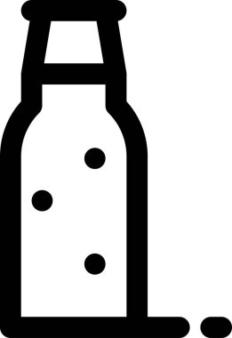 süt içeceği simgesi, vektör illüstrasyonu beyaz arkaplanda izole edildi