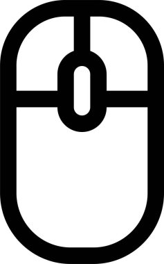 Fare desteği simgesi, vektör illüstrasyonu beyaz arkaplanda izole edildi