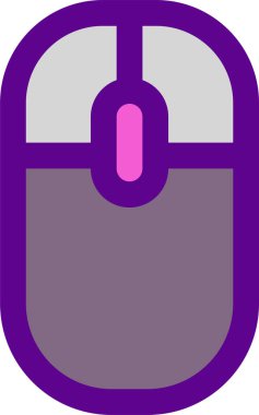 Fare desteği simgesi, vektör illüstrasyonu beyaz arkaplanda izole edildi