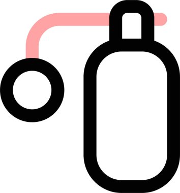 Parfüm simgesi, vektör çizimi beyaz arkaplanda izole edildi