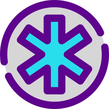 Eczane simgesi, vektör illüstrasyonu beyaz arkaplanda izole edildi 