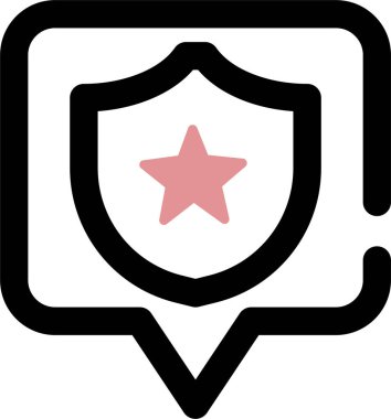 Polis sohbet simgesi, vektör illüstrasyonu beyaz arkaplanda izole edildi 