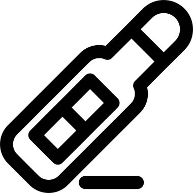 hamilelik testi simgesi, vektör çizimi beyaz arkaplanda izole edildi