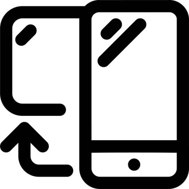 Karşılık simgesi ve vektör illüstrasyonu beyaz arkaplanda izole edildi 