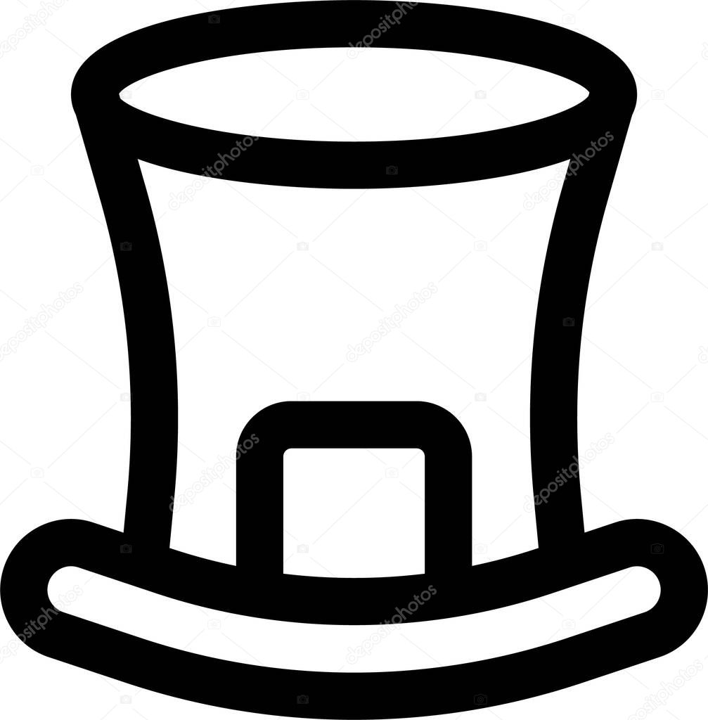hat icon, vector illustration isolated on white background  
