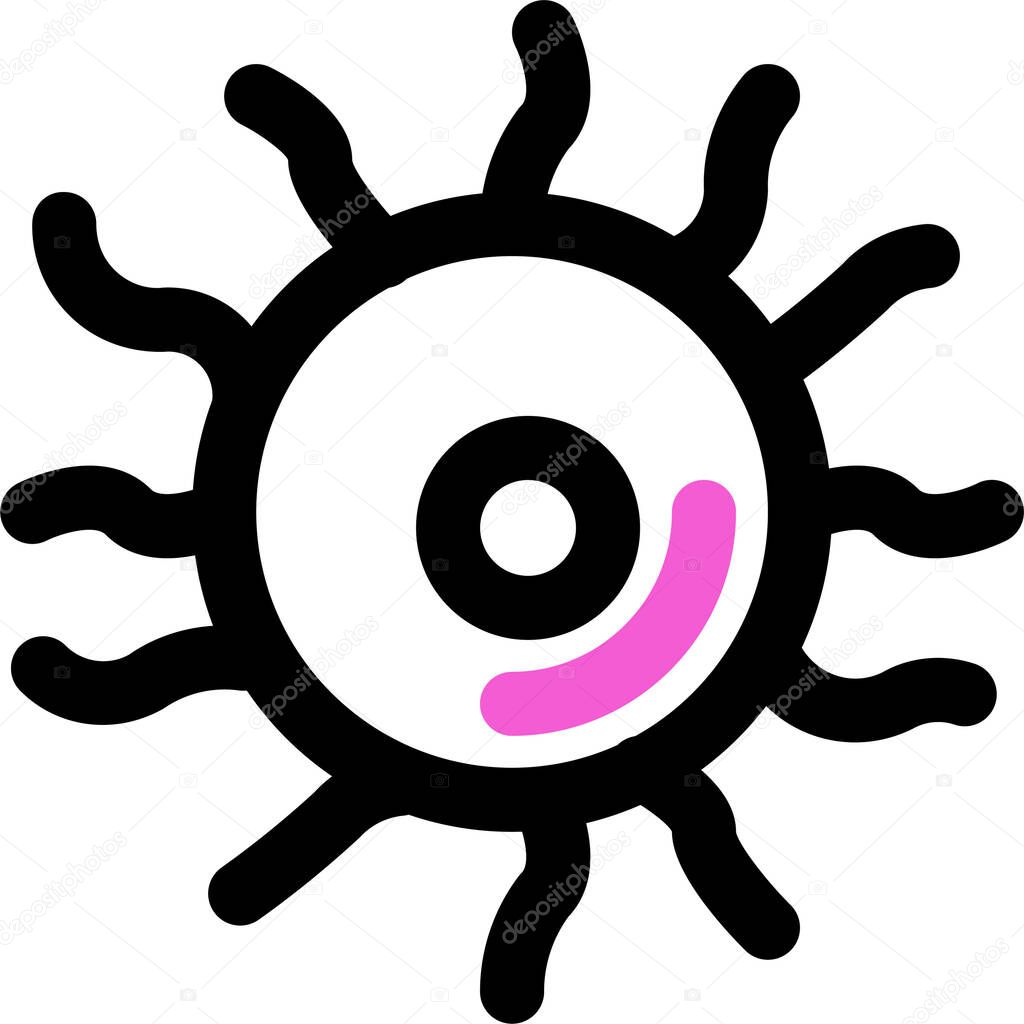 ovulation icon, vector illustration isolated on white background