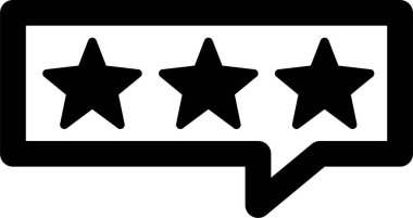 Beyaz arkaplanda izole edilmiş konuşma kabarcığı geribildirim simgesi, vektör illüstrasyonu  