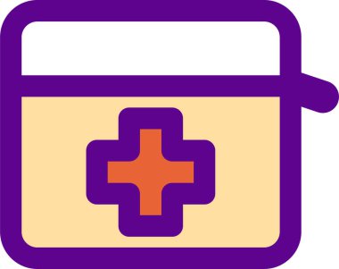 Hayatta kalma kiti simgesi, vektör çizimi beyaz arkaplanda izole edildi 