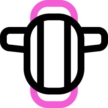 tampon simgesi, vektör illüstrasyonu beyaz arkaplanda izole edildi