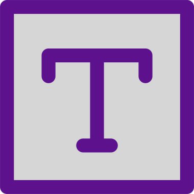 metin simgesi ve vektör illüstrasyonu beyaz arkaplanda izole edildi  