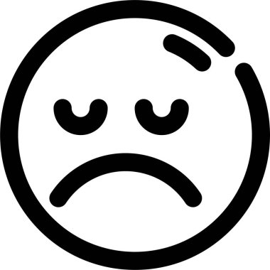 tatminsiz simge, vektör çizimi beyaz arkaplanda izole edildi 