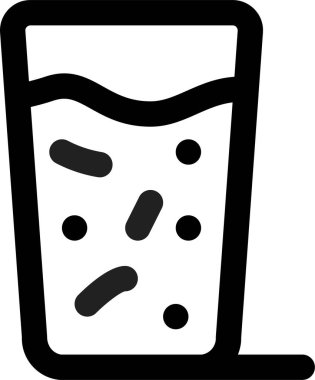 su simgesi, vektör illüstrasyonu beyaz arkaplanda izole edildi  