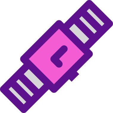 Saat simgesi, vektör illüstrasyonu beyaz arkaplanda izole edildi 