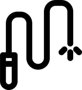 Kamçı simgesi, vektör illüstrasyonu beyaz arkaplanda izole edildi 