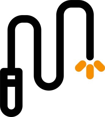 Kamçı simgesi, vektör illüstrasyonu beyaz arkaplanda izole edildi 