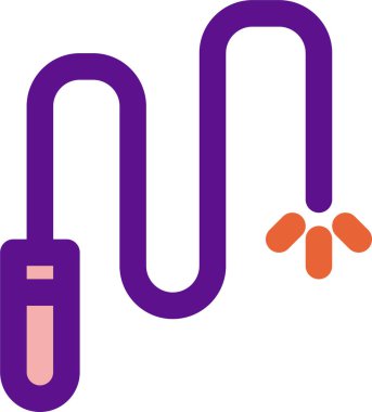 Kamçı simgesi, vektör illüstrasyonu beyaz arkaplanda izole edildi 