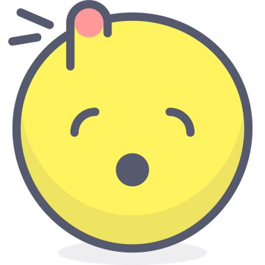 Kaza simgesi, vektör illüstrasyonu beyaz arkaplanda izole edildi