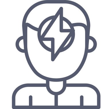 kullanıcı profili simgesi, basit vektör illüstrasyonu 