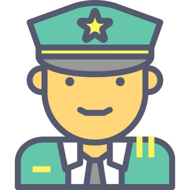 ordu web simgesi, vektör illüstrasyonu 