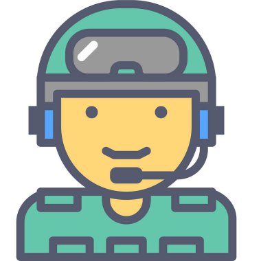 ordu web simgesi, vektör illüstrasyonu 