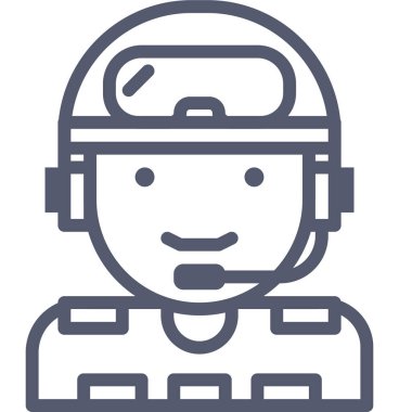 ordu web simgesi, vektör illüstrasyonu 