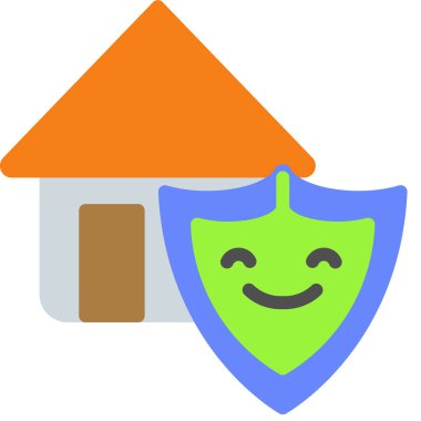 Koruma kalkanı web simgesi, basit vektör illüstrasyonu 