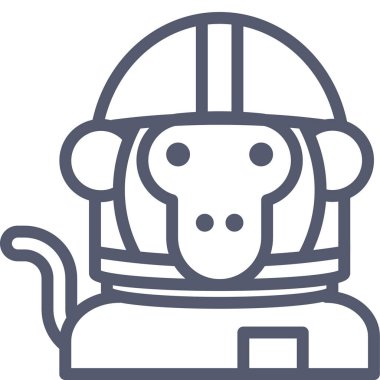 Astronot. Web simgesi basit illüstrasyon