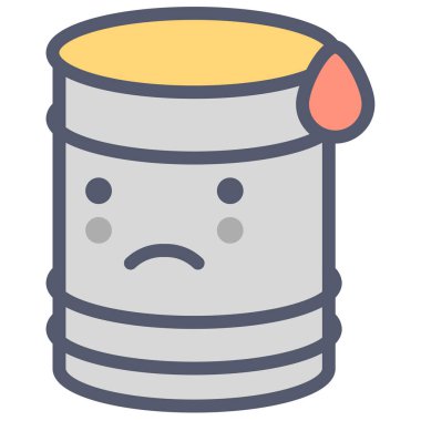 Benzin web simgesi, basit illüstrasyon