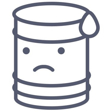 Benzin web simgesi, basit illüstrasyon