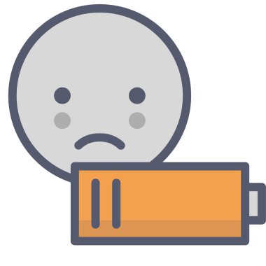 pil ağ simgesi, basit illüstrasyon