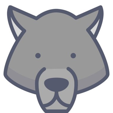 Ayı ağı simgesi, basit vektör illüstrasyonu