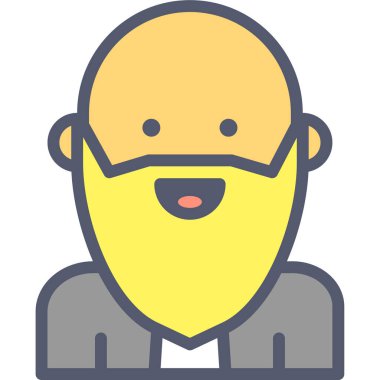 İslam web simgesi, basit vektör illüstrasyonu